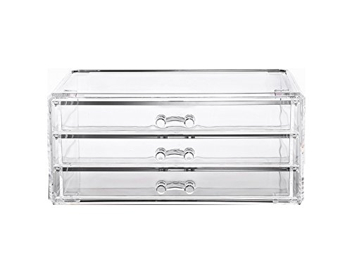 70 Off Googic 3 Drawer Makeup Organizer Transparent Clear Acrylic