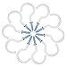 EBOOT 2 Inches Ceiling Hooks Cup Hook Holder, White (10 Pieces)