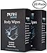Shower Body Wipes, 20 Individually Wrapped Personal Hygiene Body Wipes for Women and Men, Keep Clean After Gym Travel Camping Outdoors Sports