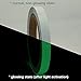 JVCC Glow in the Dark Tape [6 Hour] (GLW): 1/2 in. x 30 ft. (Luminescent Lime Green)