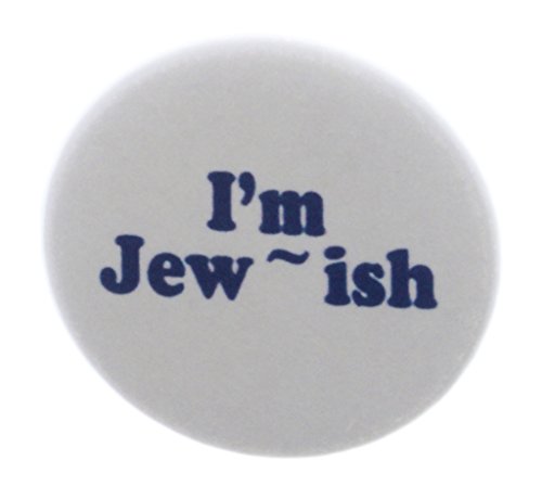A&T Designs - m Jew ~ ish 1.25" Pinback Button Pin - Jewish Funny Humor
