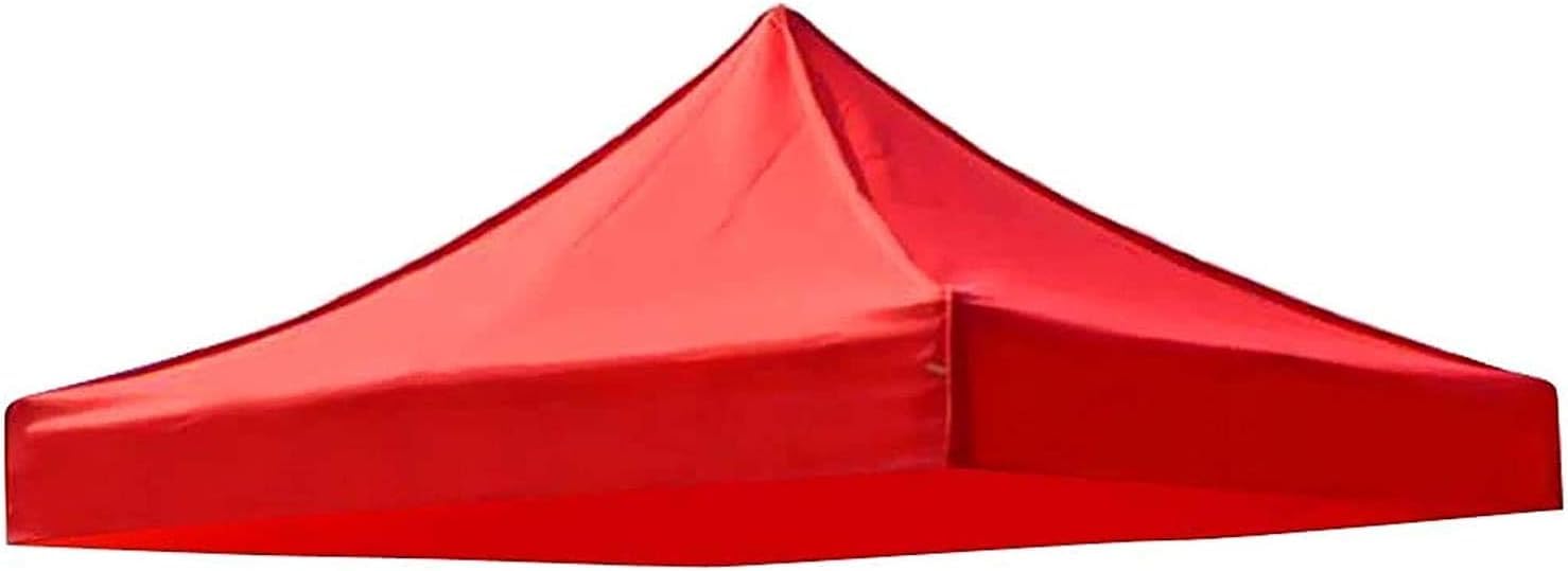 Vonluxeshop Outdoor Patio Canopy Cover Replacement - Gazebo Pavilion Roof Tarpaulin Sunshade (Red, 3 * 3cm)