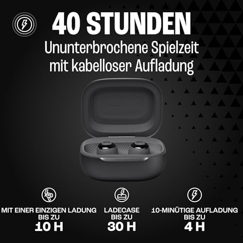 Live Buds 3, Écouteurs sans fil, Bluetooth, jusqu'à 40 h d'autonomie, Réduction de Bruit Active, son haute fidélité JBL Signature, étanches à l'eau IP55, noir
