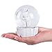 WOBAOS Snow Globe crafts- Sculptured Resin Water Ball - Christmas Valentine's day birthday holiday new year's gift (Diameter 80mm, White)
