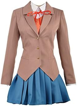 Doki Doki Literature Club Women Jacket Skirt Halloween Cosplay Costume Custom(Female,XX-Large)