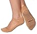 Shashi Nude Glitter Mesh Non Slip Ergonomic Socks Pilates Barre Ballet Yoga Nude Medium / 8-10