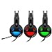 Overear PC Gaming Headset Headphones with Mic, 7.1 Virtual Surround Sound and RGB Illumination