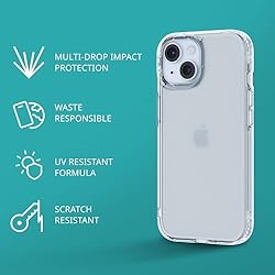 Tech21 Evo Clear case for iPhone 15 - Impact