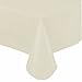 Home Bargains Plus Premium Solid Color Vinyl Flannel Backed Tablecloth 52 x 70 Inch Oblong - Ivory