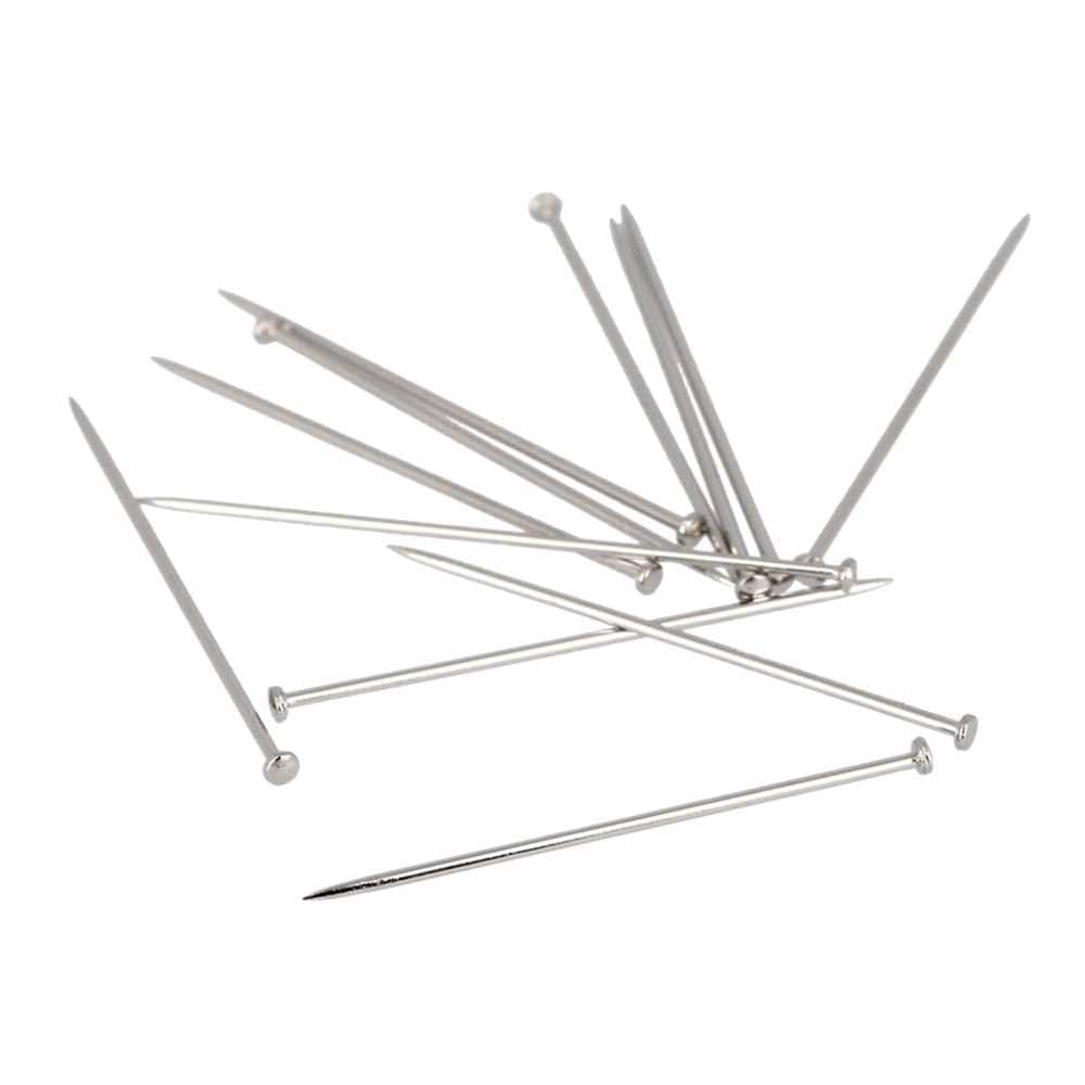 Bohin Pins, Silver, 30 x 0.6mm