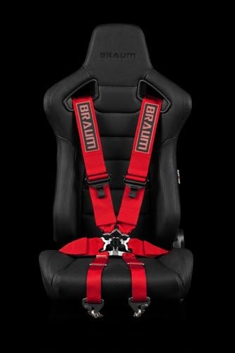 BRAUM BRH-RDF6 6 Point 3 in. FIA Racing Harness44; Red