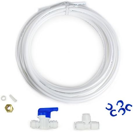 Olympia Water Systems Fridge and Ice Maker Connection Kit for Reverse Osmosis Systems - 1/4" Tubing & Connections - OWS10