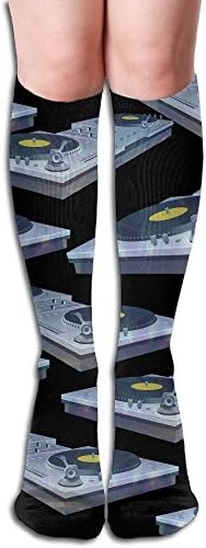 Dj Turntable Womens Soft Over The Calf Socks