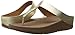 FitFlop Women's Barrio Flip Flop, Pale Gold, 8 M US