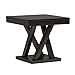 Baxton Studio Everdon Modern End Table, Dark Brown