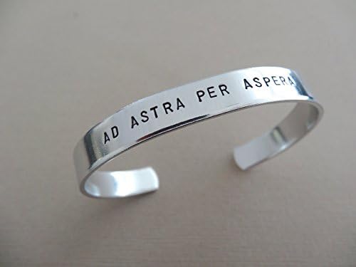 Ad Astra Per Aspera Cuff Bracelet