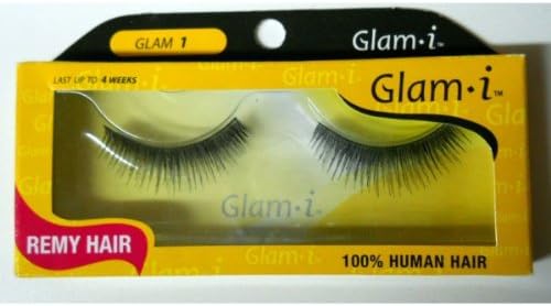 Glam i Remy Hair 100% Human Hair Eyelashes (Pack of 3)- Glam 1
