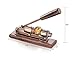 New Star Foodservice 28683 Antique Bronze Finished Pecan Nut Cracker, Walnut Wood Base & Handle
