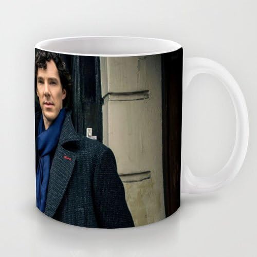 Wonderful Gift Choice - White 11 oz Classic White Ceramic Mugs Cutom Design with Sherlock Season Bbc One Sherlock Holmes Dr John Watson Benedict Cumberbatch Martin Freeman Doorb Baker Street Coffee Mugs/Tea Mugs/Drink Cups - Dishwasher and Microwave Safe