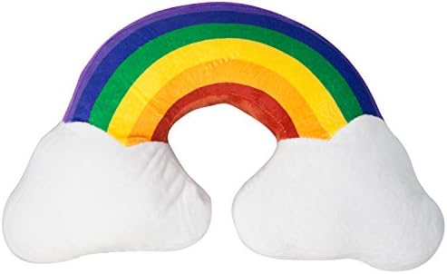 TRENDY PLUSH PILLOWS: Decorative, Gleeful Neck Pillow (MAGICAL RAINBOW)