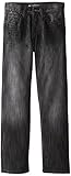 Southpole - Kids Big Boys' Regular Straight Fit Denim Pant In Streaky Fabric