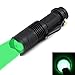 WINDFIRE Mini Tactical Flashlight Zoomable Ultra Bright 200 Lumens CREE Green LED 3-Mode AA/14500 Battery Powered Adjustable Focus Zoom Green Coyote Hog Hunting Light Lamp Torch (Green Light)