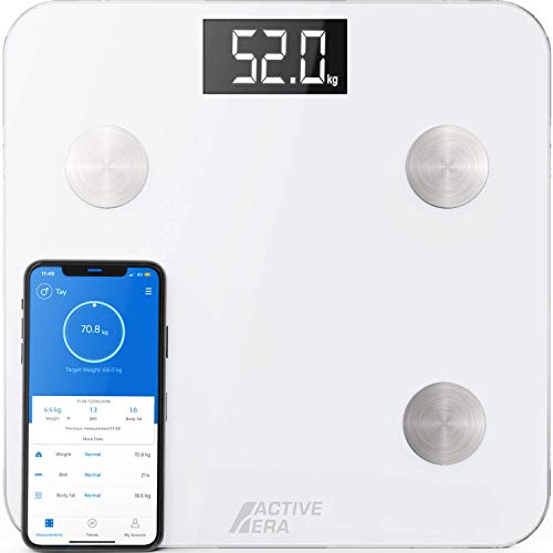 Active Era Digital Bathroom Bluetooth Scales Weight and Body Fat Fit