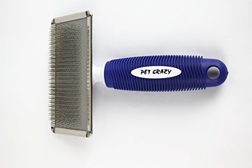 PET CRAZY - Pet Grooming Brush Reduce Grooming Maintain a Healthy Coat Comfortable brush Safe BEST Grooming Tool for Dogs Cats Rabbits Any small, medium, and large size animal - Reduces Shedding and Matting Long Short Hair Cats and Dogs - Healthy coat - For all seasons - Great De-Shedding Tool - 100% Money Back Guarantee.
