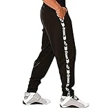 Otomix Men's Signature Stripe Baggy Workout Pants Black