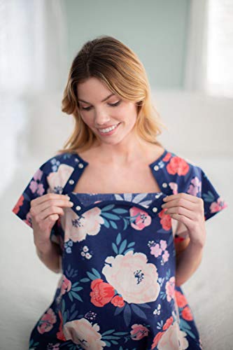 Baby Be Mine Gownies - Labor & Delivery Maternity Hospital Gown Maternity, Hospital Bag Must Have, Best (S/M pre Pregnancy 0-10, Annabelle)