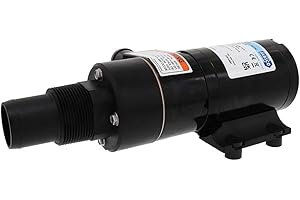 Jabsco 12V DC Macerator Pump for RVs/Boats - Efficient 43 L/min Waste Transfer for Black Water Tanks Up to 200 Gallons - Compact Design, 4-Blade Chopper, Self-Priming, Dry-Run Protection