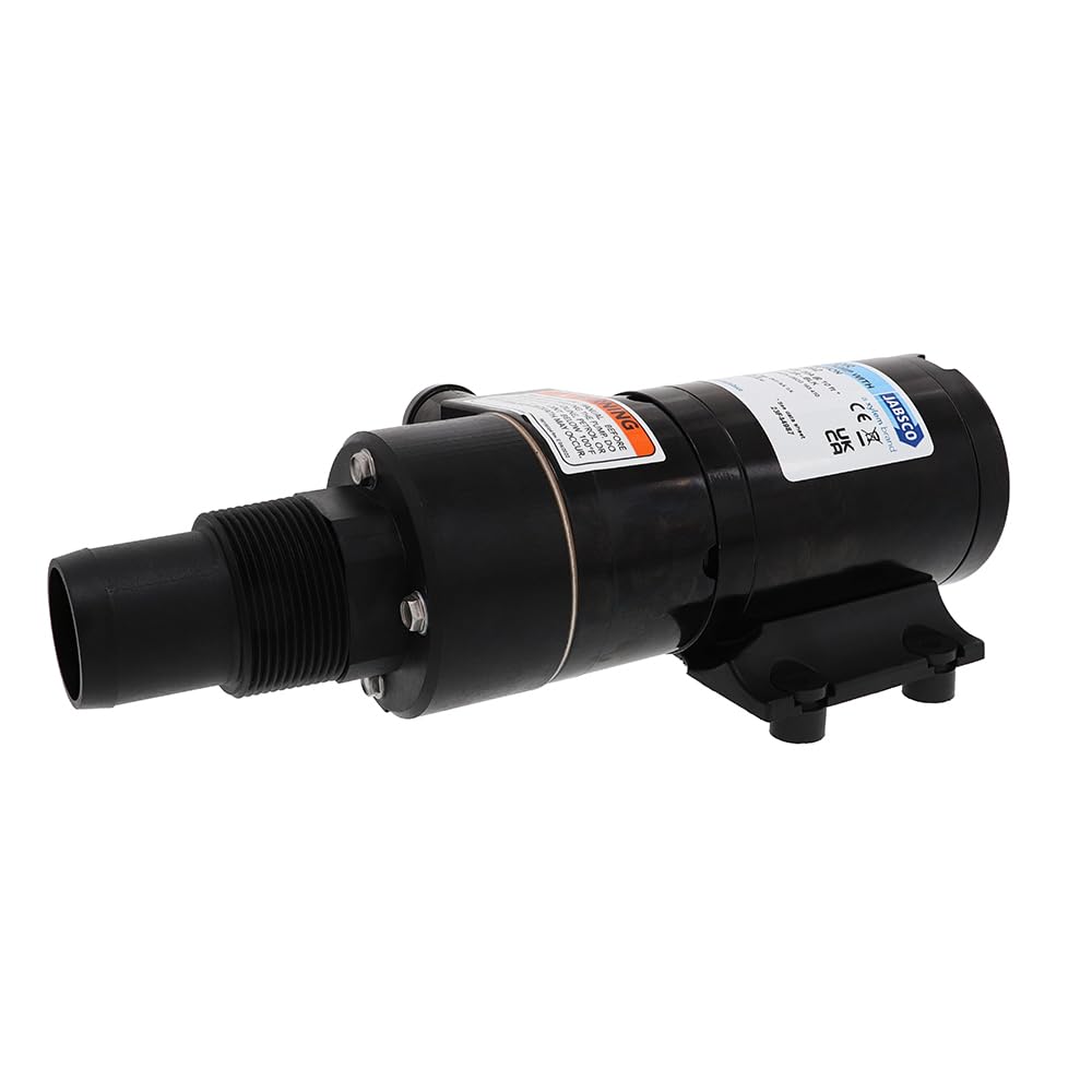 Photo 1 of Jabsco 12V DC Macerator Pump for RVs/Boats - Efficient 43 L/min Waste Transfer for Black Water Tanks Up to 200 Gallons - Compact Design, 4-Blade Chopper, Self-Priming, Dry-Run Protection