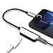 Headphones Adapter Car Charger for iPhoneX Adapter Aux Headphone Jack Adaptor Charger for iPhone 8/8Plus/7/7Plus/XS max 2 in 1 Earphone Audio Connector Jack Splitter Cable Accessories Support iOS 12thumb 1