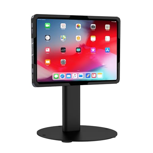 Mount-it! Soporte Universal para Tableta con inclinación, Soporte antirrobo para quiosco POS para iPad, se Adapta a tabletas de tamaño de Pantalla de 9,7" a 13", rotación de 90° para visualización