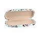 EZESO ESSENTIAL SKINCARE Glasses Case Hard Shell Eyeglass Case for Women Fabrics Floral Retro Spectacle Case Box Portable