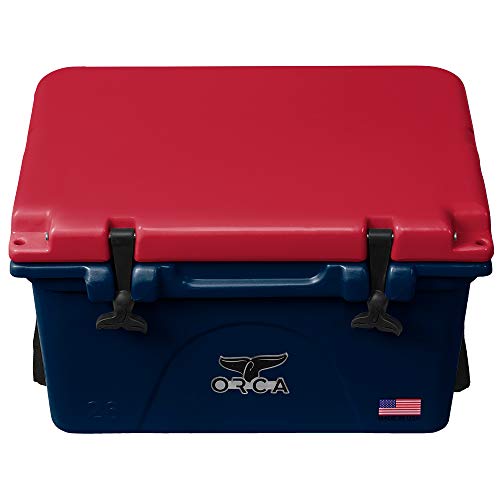 ORCA 26 Quart Cooler, Navy & Crimson
