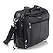 Alpine Swiss Monroe Leather Briefcase Top-Zip Laptop Messenger Bag Black