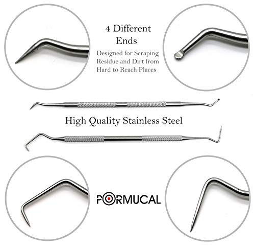 PORMUCAL 200PCS 6 Inch Cotton Cleaning Swabs with 2 Stainless Picks Cleaning Swabs for Gun Jewelry Arts and Crafts Electronics,Camera and More - Thumbnail 3