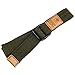 moonsix Canvas Web Belts for Men, Military Style D-ring Buckle Men's Belt, Army Green 2