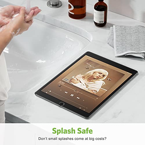 apiker 2 Pack Screen Protector for iPad 9th 8th 7th Generation 10.2 Inch, Tempered Glass Film for iPad 9 8 7 (2021/2020/2019), Case Friendly, Apple Pencil Compatible, High Response