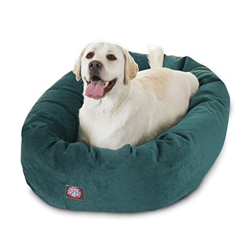 40 inch Marine Villa Collection Micro Velvet Bagel Dog Bed By Majestic Pet Products