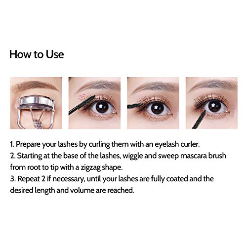 4D Silk Fiber Lash Mascara for Longer, Thicker, Voluminous Eyelashes,Natural Waterproof Smudge-Proof, All Day Exquisitely Lush, Full, Long, Thick, Smudge-Proof Eyelashes by St. Mege