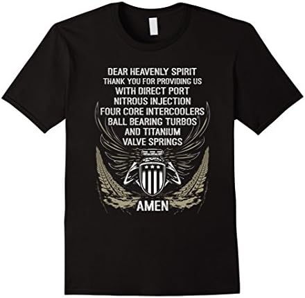 Mens Heavenly Father American Fast Muscle Furious Car Prayer Large Black