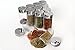 Royal Spice Rack with 12 2.7-Ounce Glass Jars and Stainless Steel Rotating Lids