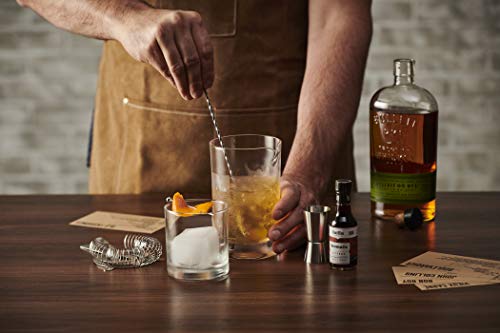 Craft Connections Cocktail-Rührglas aus Kristall, 710 ml, dicker Boden, Barlöffel und Stößel, Barsieb, Garnierspieße… – Bild 8