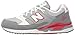 New Balance Men's 530 V1 Sneaker, Grey/Red/White, 9.5 D US