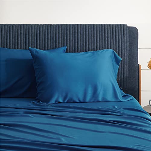 BEDSURE Bamboo Cooling King Size Sheets 100 Viscose from Bamboo Sheets Set, 16'' Deep Pocket