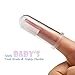 AnyBack Manual Toothbrushes Finger Tip Silicone Teether for Baby Teething Relief Oral Massager, Portable Tongue Cleaners Silicone Brushes for Adult 3 Pack Clear