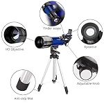 411neffFemL. SS150 Telescope-for-Kids-Beginners-Adults-70mm-Astronomy-Refractor-Telescope-with-Adjustable-Tripod-Carry-Bag-Perfect-Telescope-Gift-for-Kids