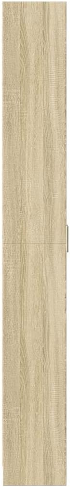 vidaXL hallway wardrobe sonoma oak armoire 5 compartments 55x25x189 cm view 8